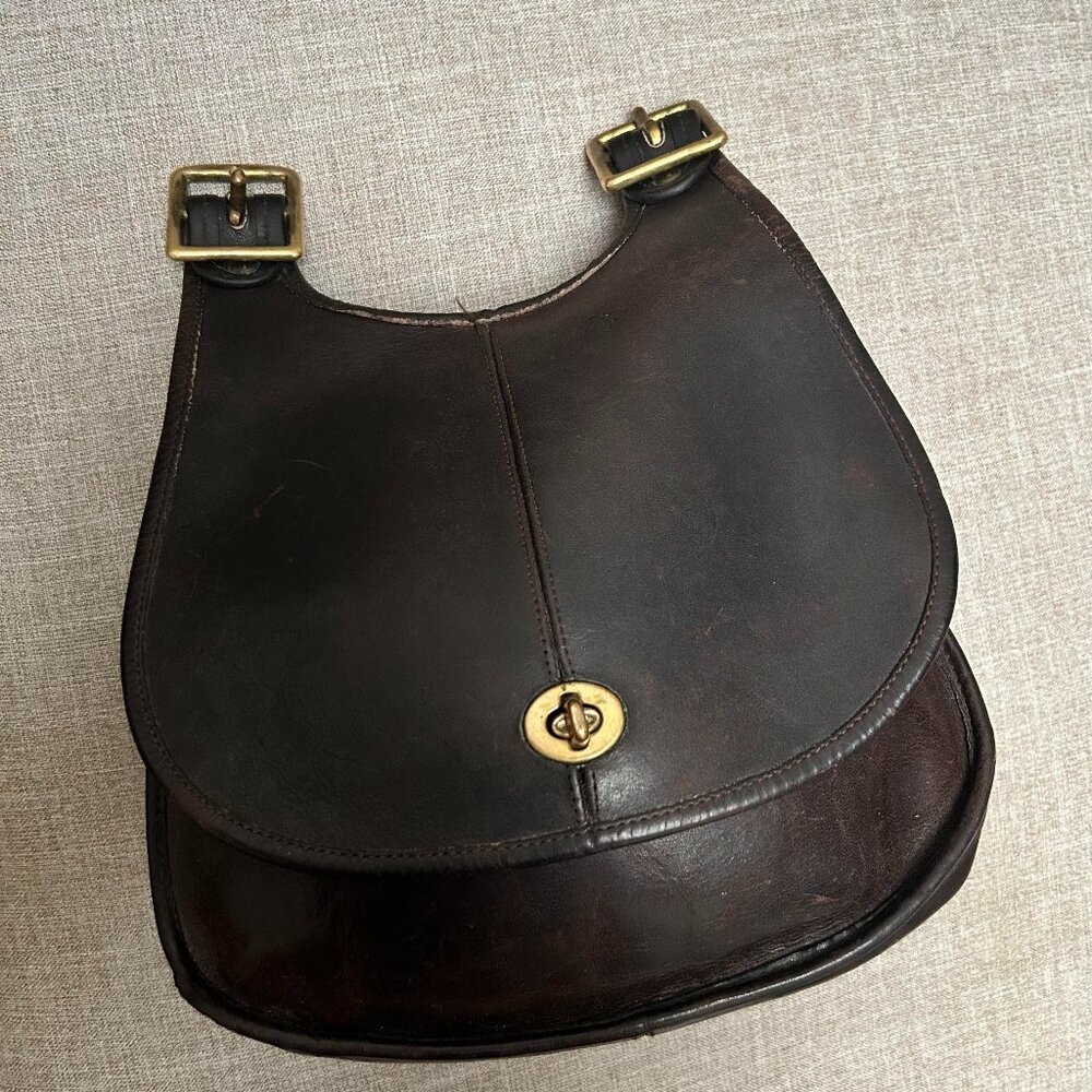 SOLD DO NOT PURCHASE Vintage Coach NYC Mocha Crescent